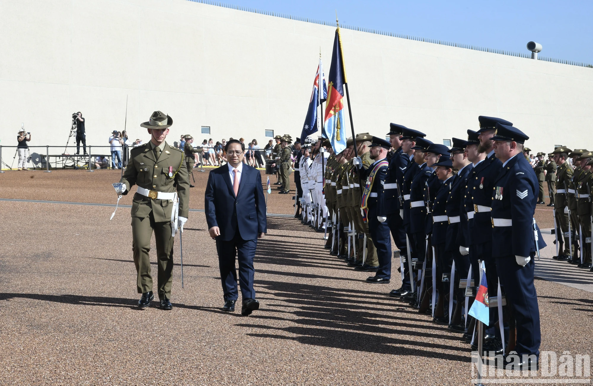 View - [Ảnh] Lễ đón Thủ tướng Phạm Minh Chính thăm chính thức Australia 