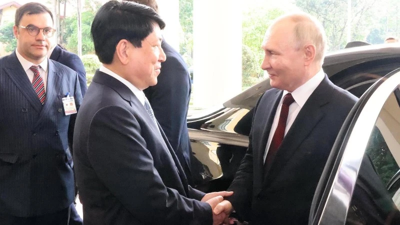 [Ảnh] Tổng Bí thư Nguyễn Phú Trọng hội đàm với Tổng thống Liên bang Nga Vladimir Putin ảnh 1