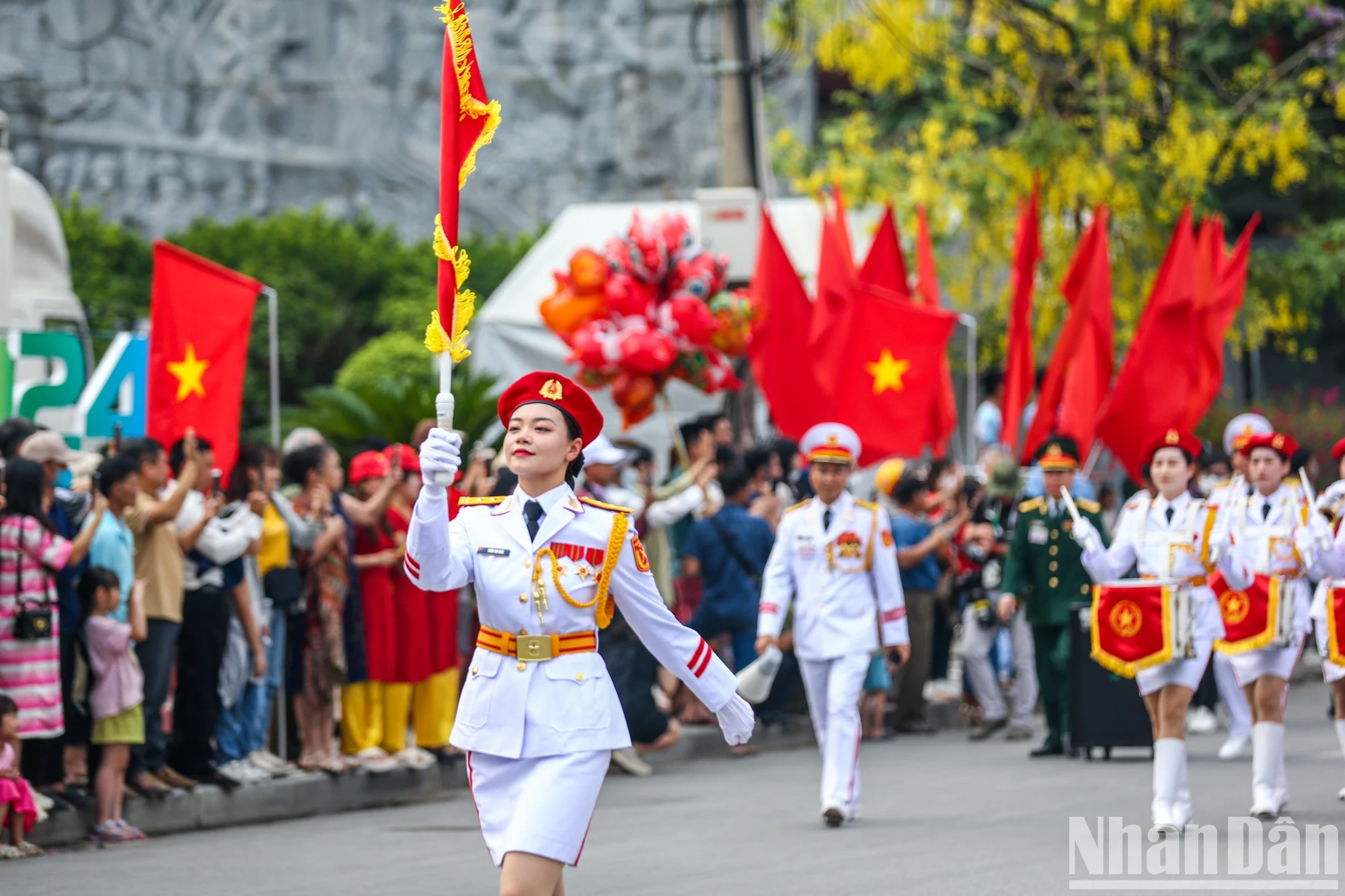 [Ảnh] Những bóng hồng tham gia Tổng duyệt diễu binh kỷ niệm Chiến thắng ...