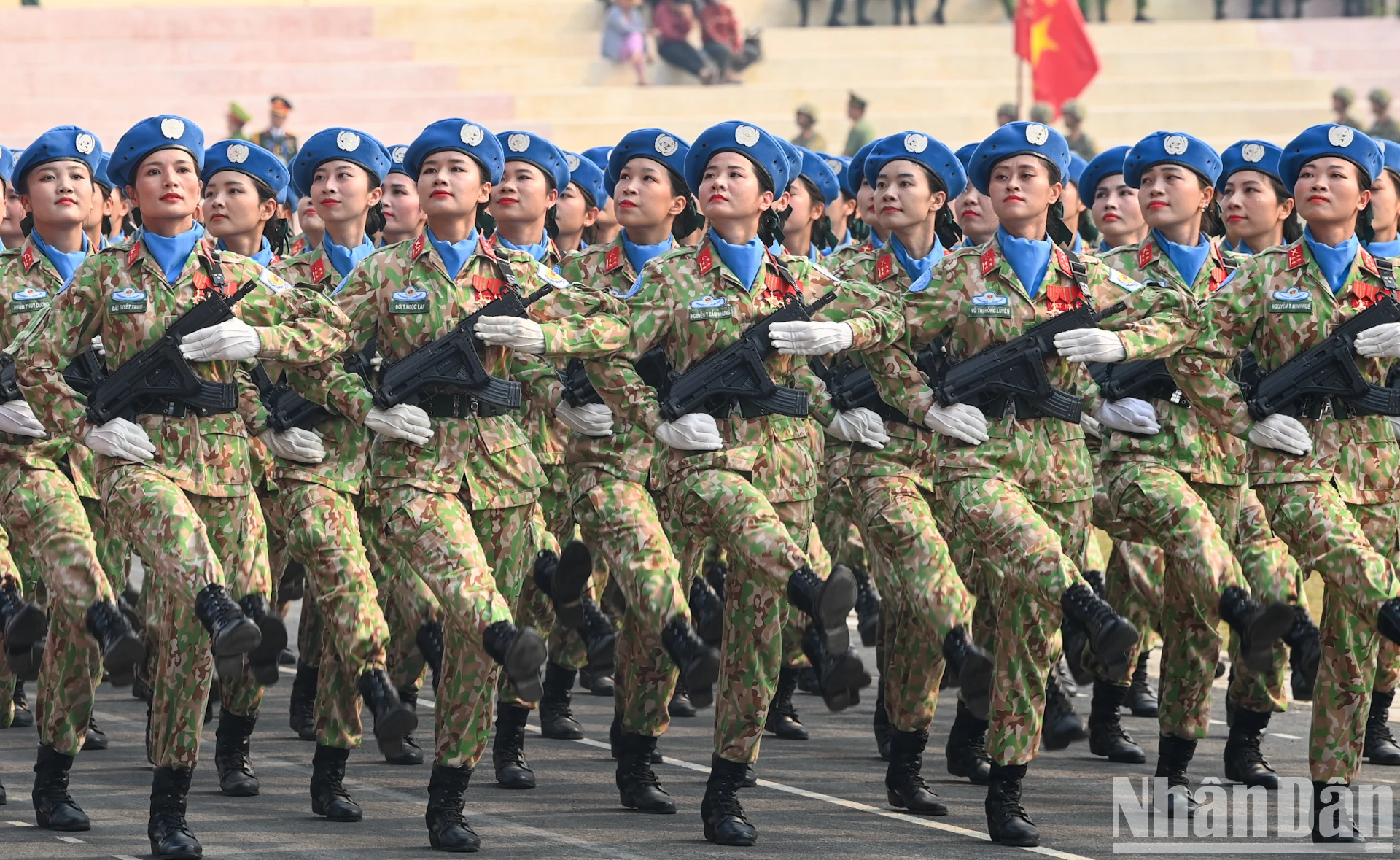 [Ảnh] Những bóng hồng tham gia Tổng duyệt diễu binh kỷ niệm Chiến thắng Điện Biên Phủ ảnh 8