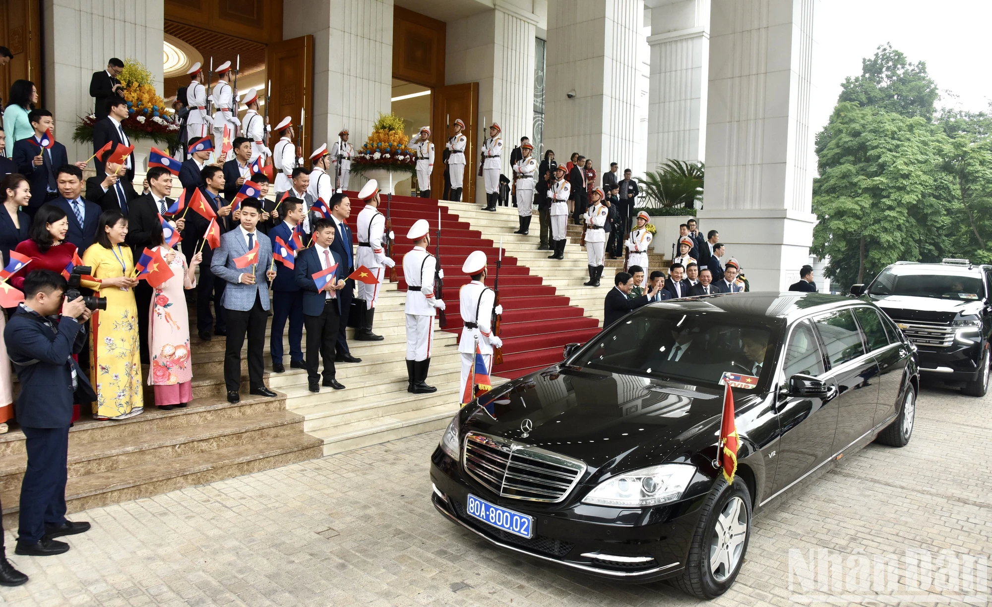 [Ảnh] Thủ tướng Phạm Minh Chính và Thủ tướng nước Cộng hòa Dân chủ Nhân dân Lào Sonexay Siphandone chứng kiến Lễ trao văn kiện hợp tác ảnh 7