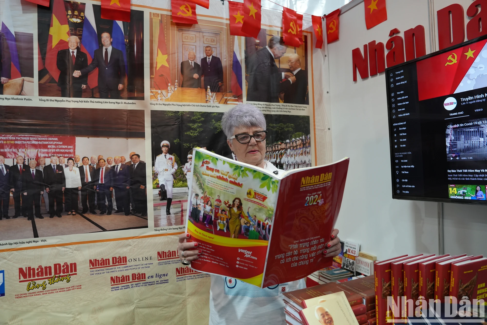 Báo Nhân Dân tham gia Hội chợ sách quốc tế tại Liên bang Nga ảnh 3