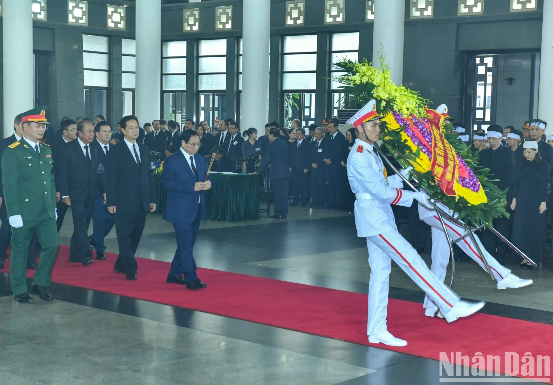 Lãnh đạo Đảng, Nhà nước và Mặt trận Tổ quốc viếng Tổng Bí thư Nguyễn Phú Trọng