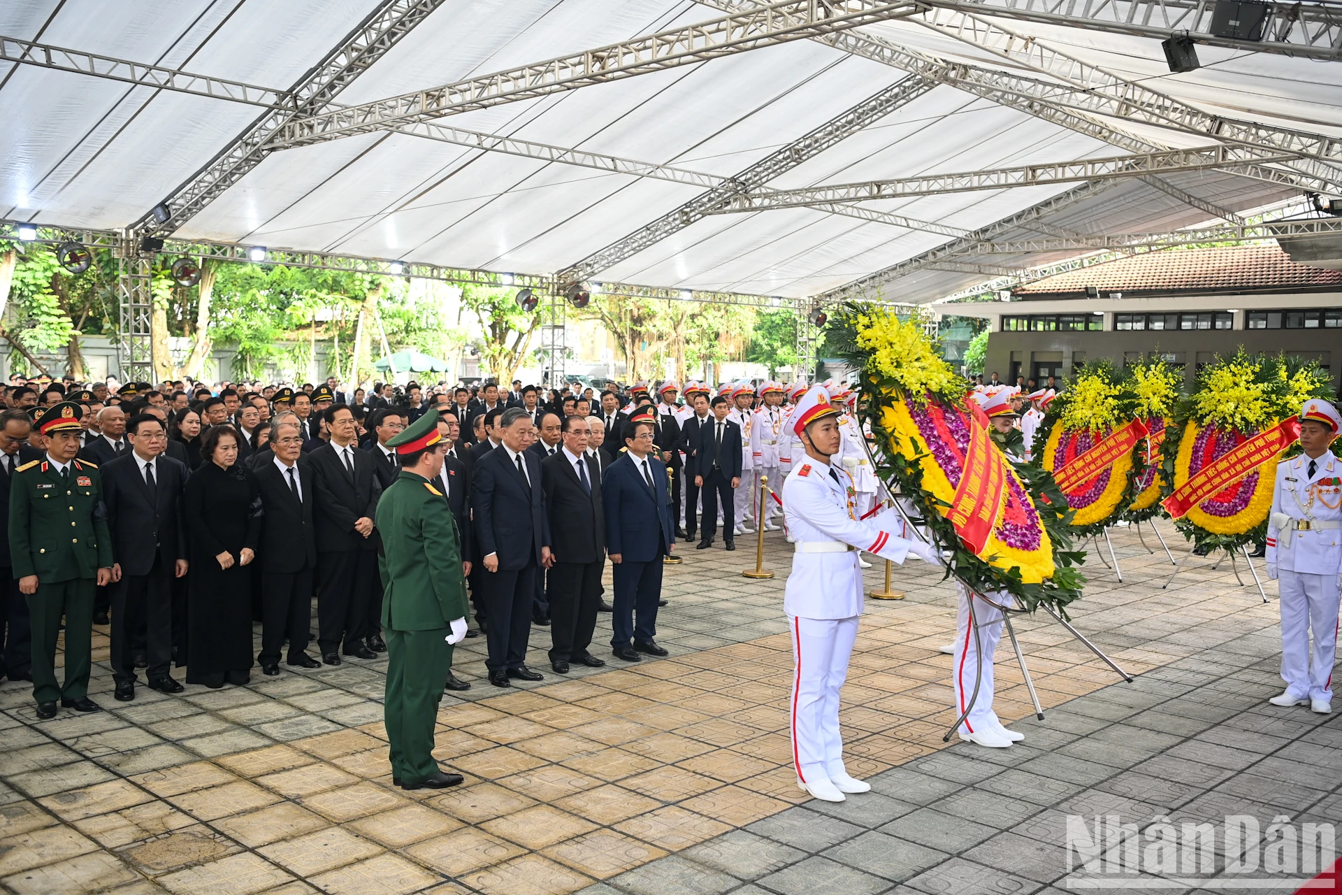 Lãnh đạo Đảng, Nhà nước và Mặt trận Tổ quốc viếng Tổng Bí thư Nguyễn Phú Trọng