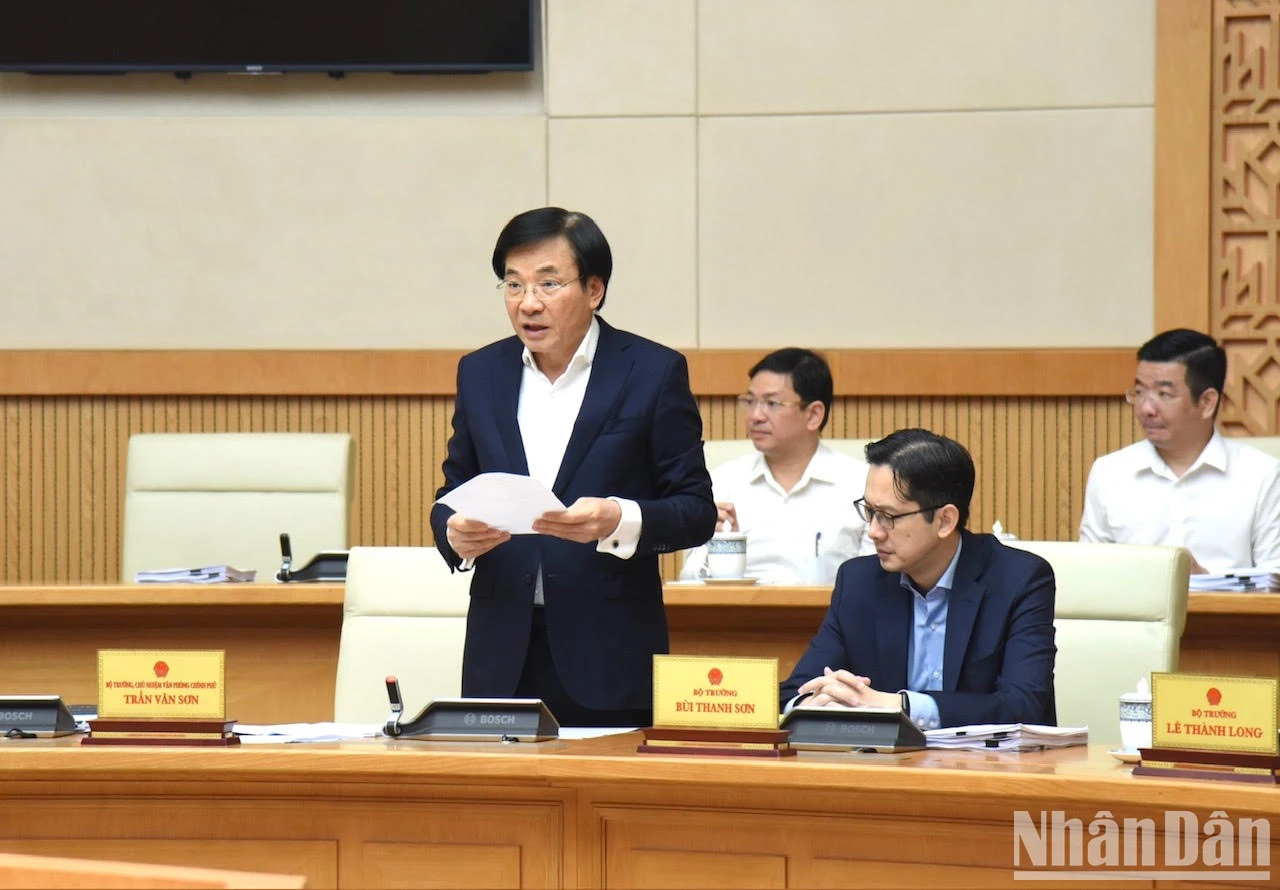 [Ảnh] Thủ tướng Phạm Minh Chính chủ trì Phiên họp Chính phủ chuyên đề xây dựng pháp luật tháng 3 ảnh 6