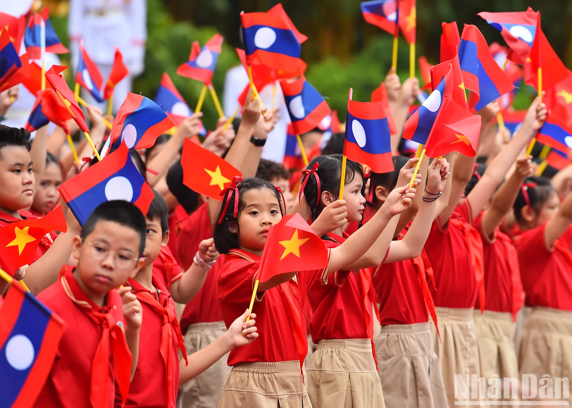 [Ảnh] Tổng Bí thư, Chủ tịch nước Tô Lâm chủ trì lễ đón Tổng Bí thư, Chủ tịch nước Lào Thongloun Sisoulith ảnh 4