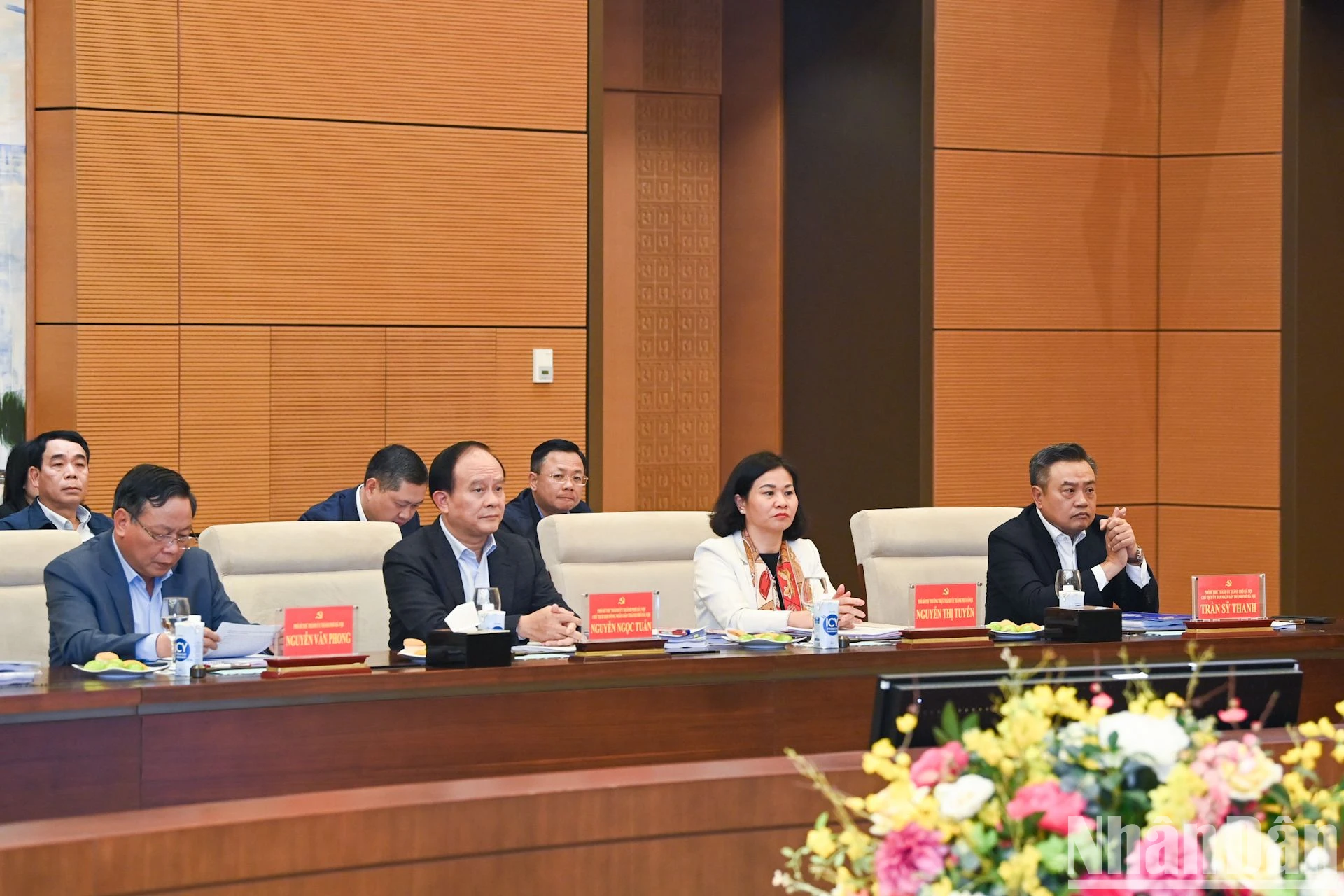 View - [Ảnh] Chủ tịch Quốc hội chủ trì cuộc làm việc của Đảng đoàn Quốc hội làm việc với Ban Thường vụ Thành ủy Hà Nội