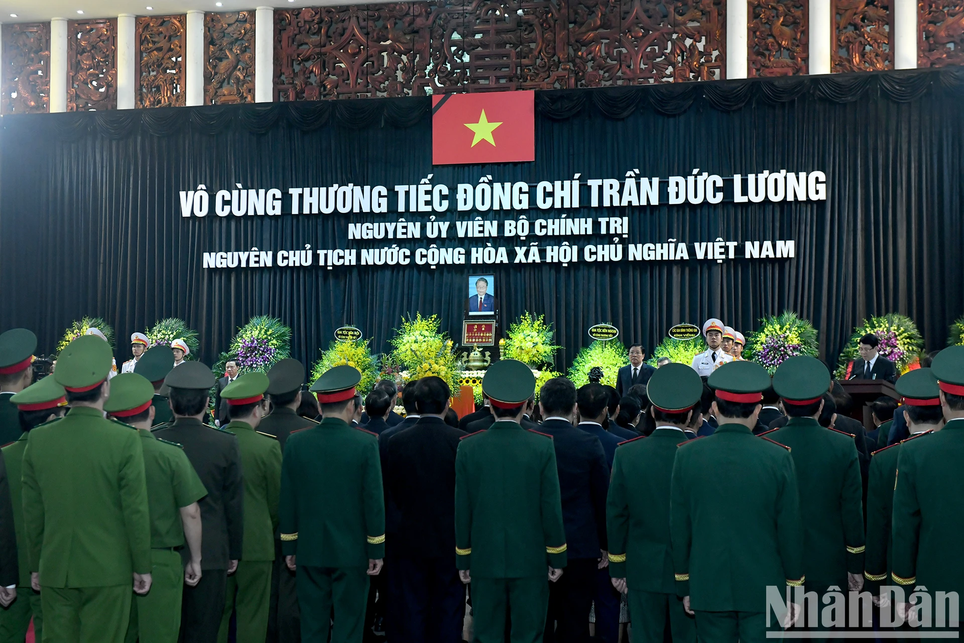 [Ảnh] Toàn cảnh Lễ truy điệu và đưa tang nguyên Chủ tịch nước Trần Đức Lương ảnh 3