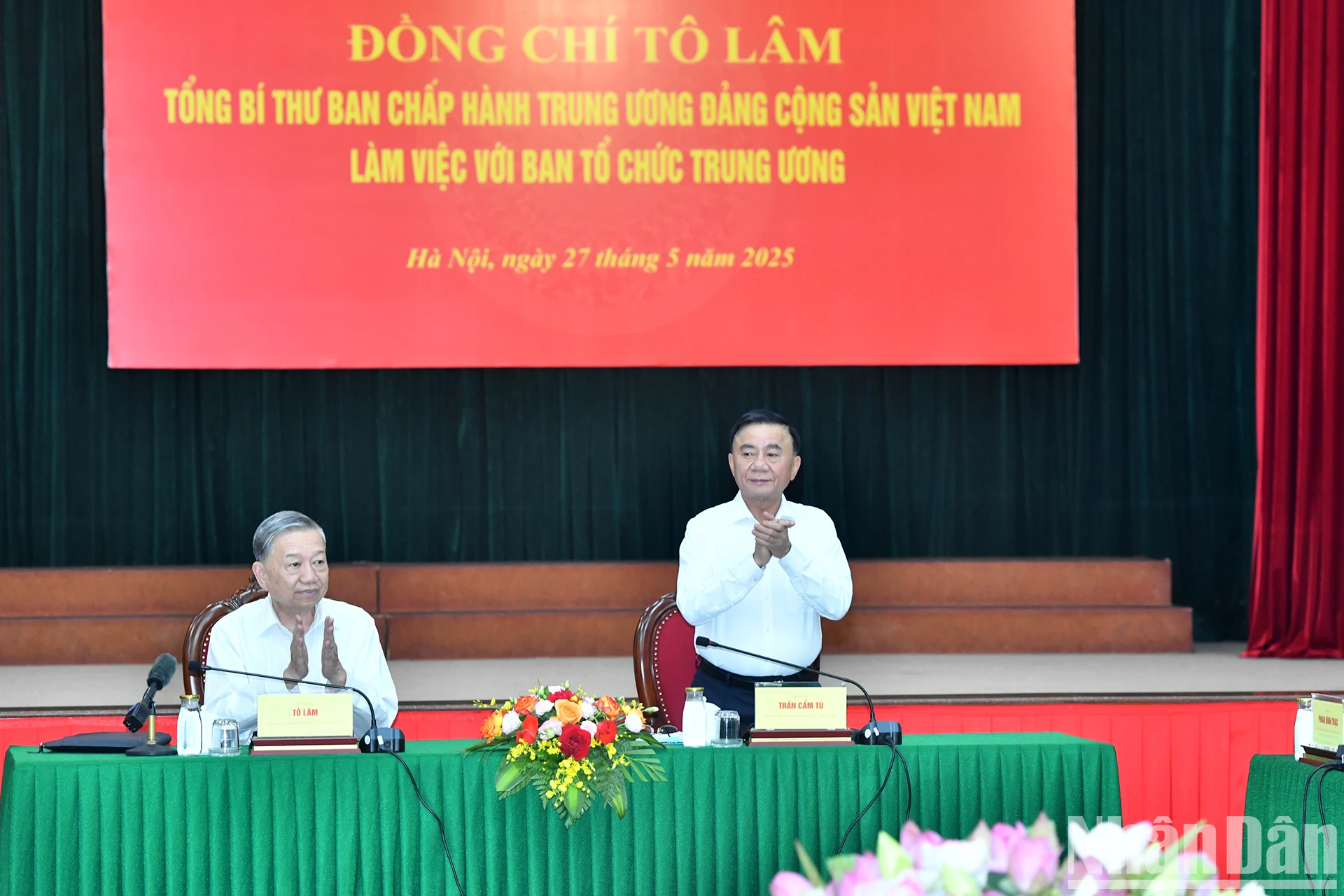 [Ảnh] Tổng Bí thư Tô Lâm làm việc với Ban Tổ chức Trung ương ảnh 2
