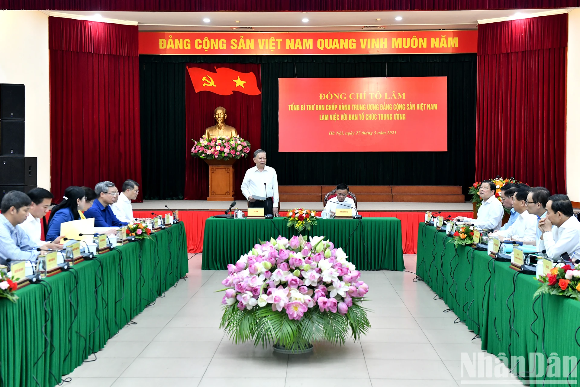 [Ảnh] Tổng Bí thư Tô Lâm làm việc với Ban Tổ chức Trung ương ảnh 3