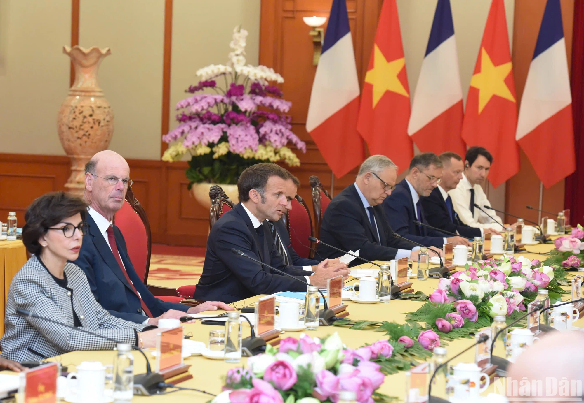[Ảnh] Tổng Bí thư Tô Lâm tiếp Tổng thống Pháp Emmanuel Macron ảnh 8