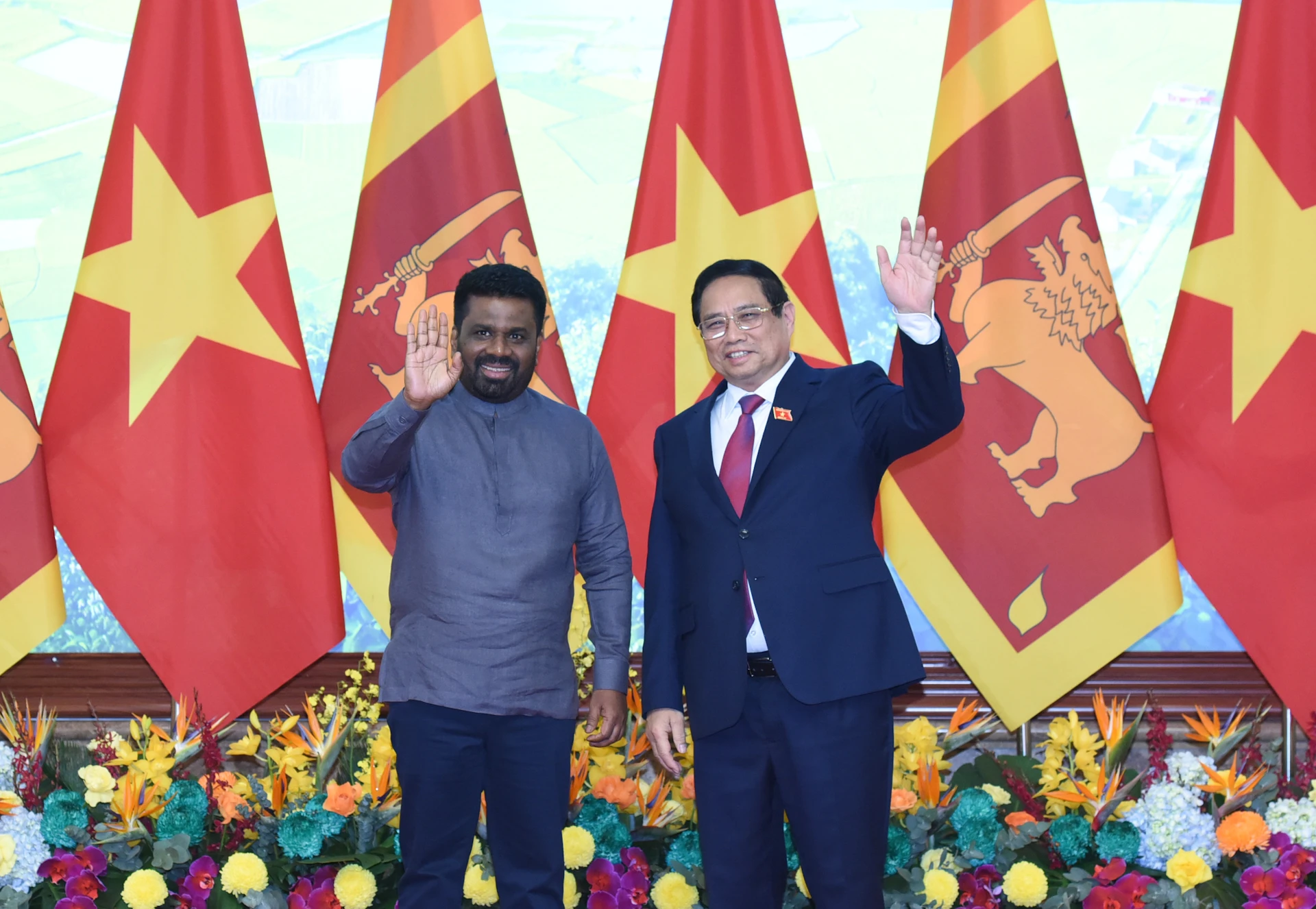 [Ảnh] Thủ tướng Phạm Minh Chính hội kiến Tổng thống Sri Lanka Anura Kumara Dissanayaka ảnh 3