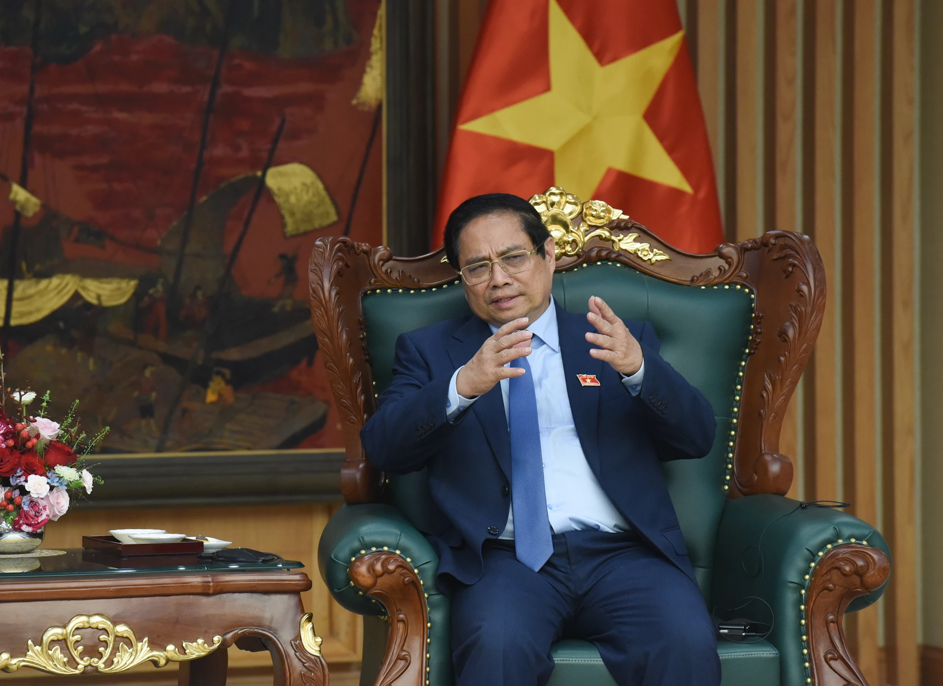 [Ảnh] Thủ tướng Phạm Minh Chính tiếp Giám đốc Quốc gia của Văn phòng Ngân hàng thế giới khu vực Việt Nam, Lào, Campuchia ảnh 3