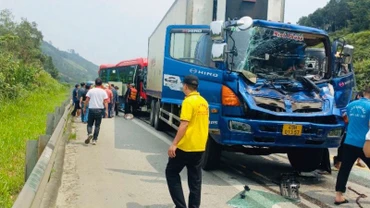 Hiện trường vụ tai nạn.