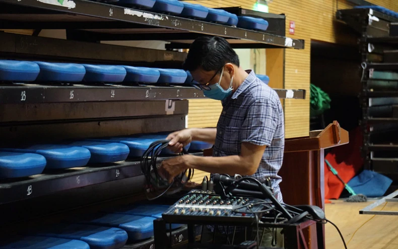 Cung Thể thao Tiên Sơn sẵn sàng cho bệnh viện dã chiến -0