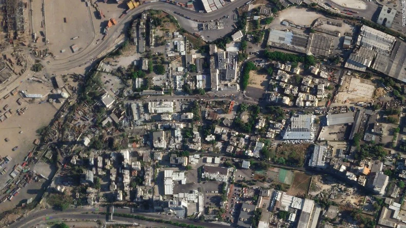 Ảnh vệ tinh trước và sau vụ nổ ở Lebanon -1