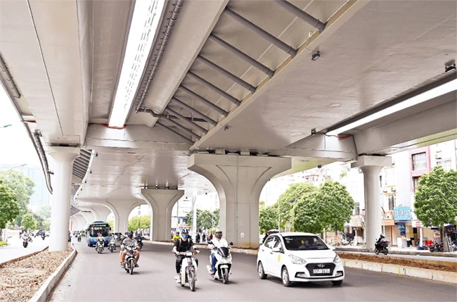 Diện mạo tuyến đường vành đai 2 trên cao Ngã Tư Sở - Ngã Tư Vọng -0