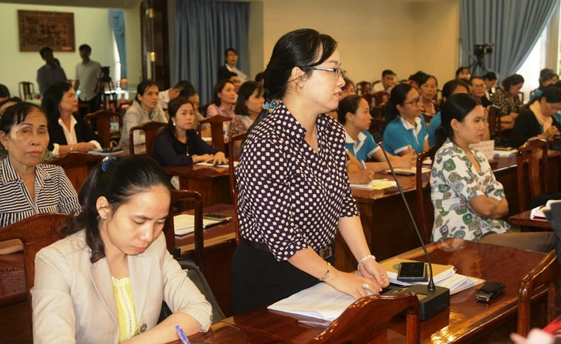 Bí thư Tỉnh ủy Đồng Nai đối thoại với phụ nữ -0