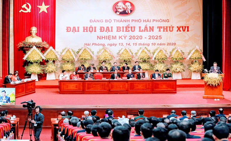 Khai mạc Đại hội Đại biểu Đảng bộ thành phố Hải Phòng lần thứ 16 -0
