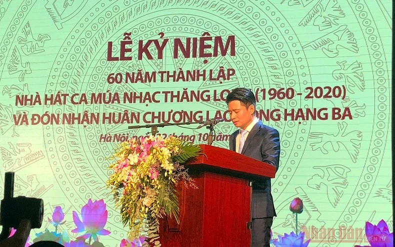 Nhà hát Ca múa nhạc Thăng Long kỷ niệm 60 năm thành lập và nhận Huân chương Lao động hạng Ba -0