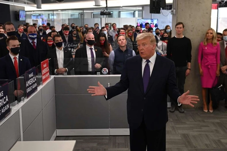 Ứng viên Joe Biden thắng 238 phiếu đại cử tri, ứng viên Donald Trump giành 213 phiếu -0