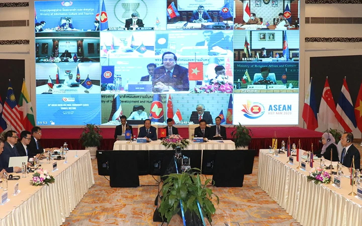 Hội nghị Hội đồng Cộng đồng Văn hóa - Xã hội ASEAN lần thứ 24 tổ chức trực tuyến -0