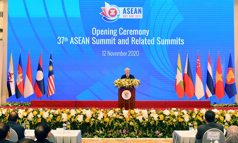 Khai mạc trọng thể Hội nghị cấp cao ASEAN lần thứ 37 -0