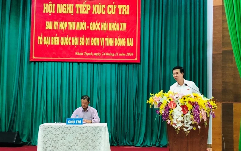 Trưởng Ban Tuyên giáo T.Ư Võ Văn Thưởng tiếp xúc cử tri tại Đồng Nai -0