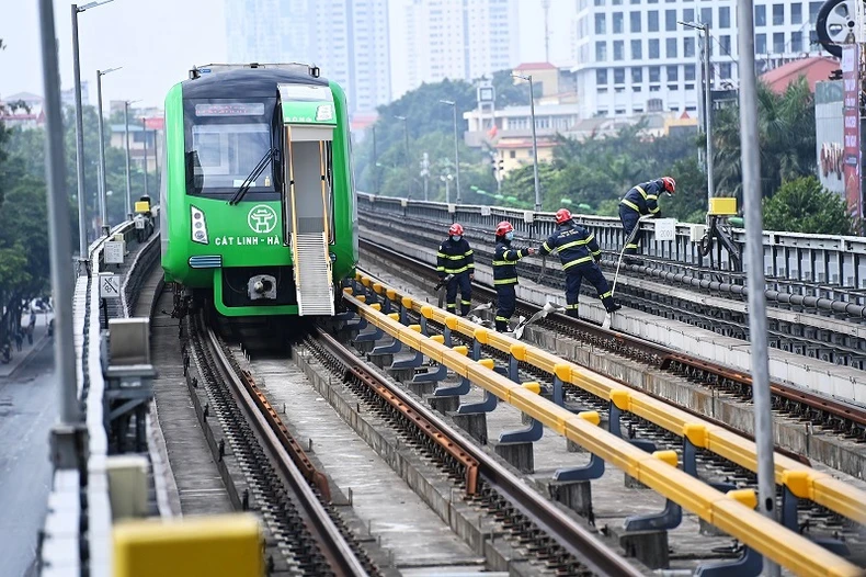 Diễn tập xử lý sự cố, cứu hộ cứu nạn trên tuyến đường sắt Cát Linh-Hà Đông -0