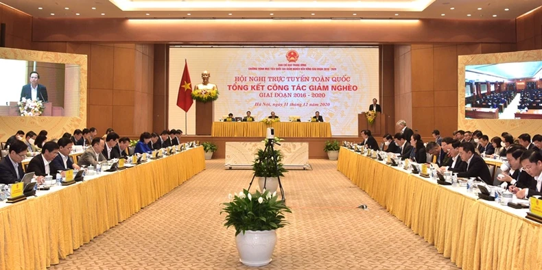 Thủ tướng Nguyễn Xuân Phúc chủ trì Hội nghị trực tuyến toàn quốc tổng kết công tác giảm nghèo, giai đoạn 2016-2020 -0