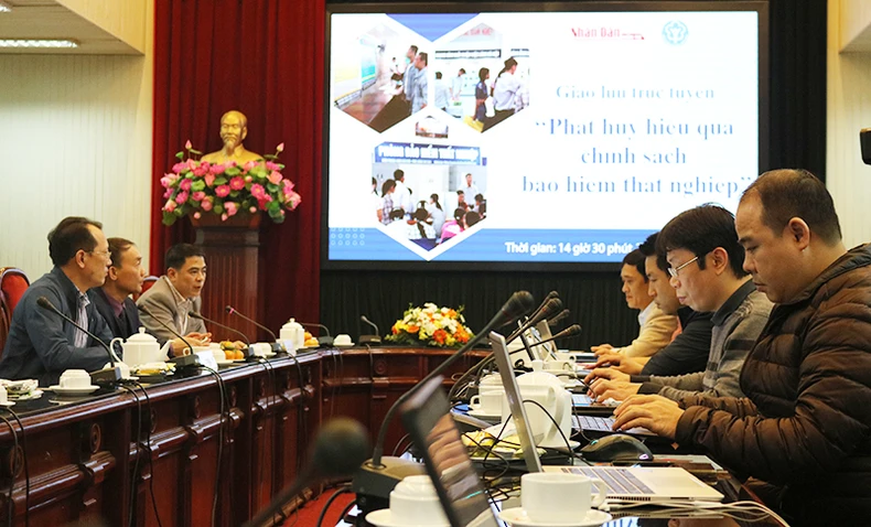 Giao lưu trực tuyến “Phát huy hiệu quả chính sách bảo hiểm thất nghiệp” -0