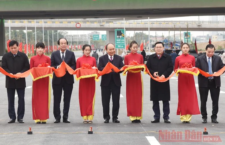 Khánh thành nút giao Vành đai 3 với cao tốc Hà Nội-Hải Phòng -0