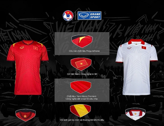 Công bố trang phục ĐT Việt Nam phiên bản năm 2021 -0