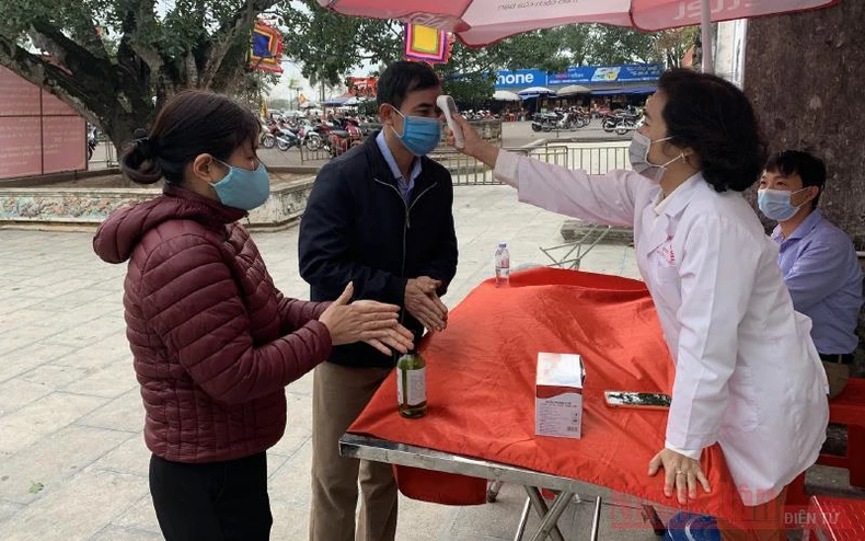 Bảo đảm phòng dịch trong ngày khai ấn Đền Trần -0