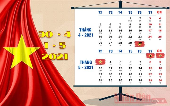Lịch nghỉ lễ trong tháng 4 và 5 -0