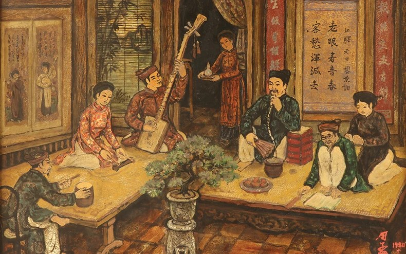 Giới thiệu những bức vẽ về xứ Đoài của họa sĩ Chu Mạnh Chấn -0
