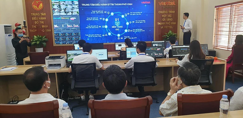 TP Vinh khai trương Trung tâm điều hành đô thị thông minh -0