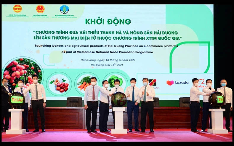 Kết nối, xúc tiến tiêu thụ vải thiều Thanh Hà và nông sản tiêu biểu tỉnh Hải Dương -0