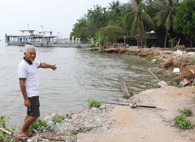 Khắc phục sạt lở đất ở vùng châu thổ Cửu Long (Bài 1) -0