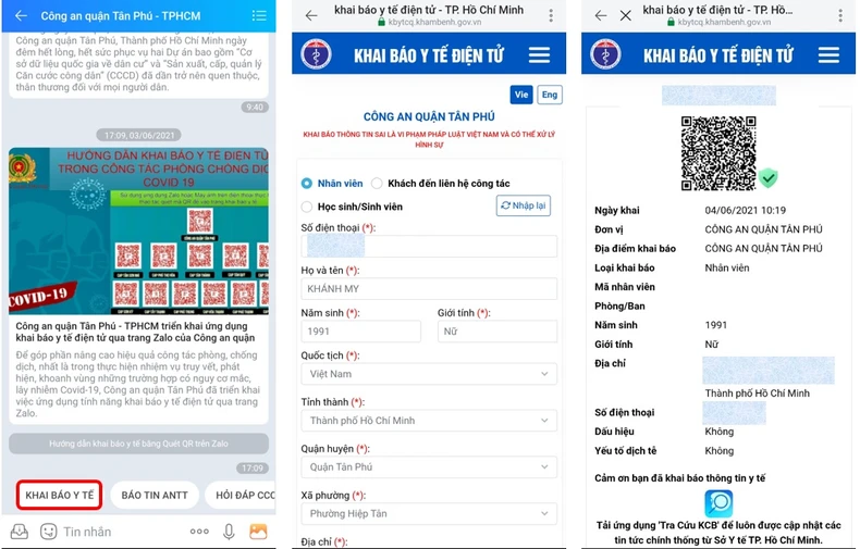 Khai báo y tế điện tử tại nhà để giảm ùn tắc -0