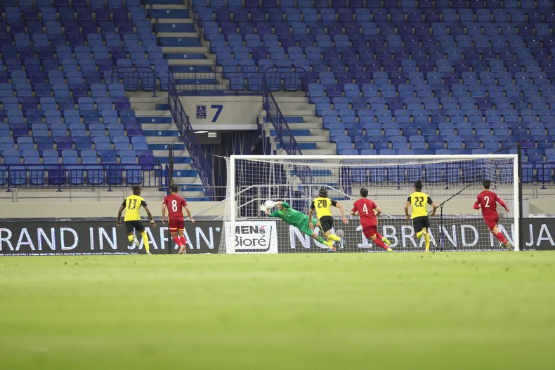 Hình ảnh Những Chiến binh Sao Vàng trong cuộc đối đầu Malaysia -0