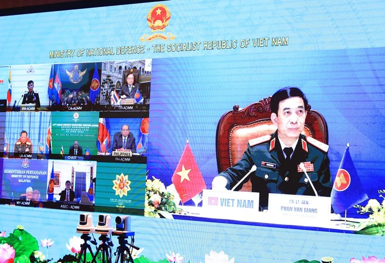 Hội nghị trực tuyến Bộ trưởng Quốc phòng các nước ASEAN lần thứ 15 -0
