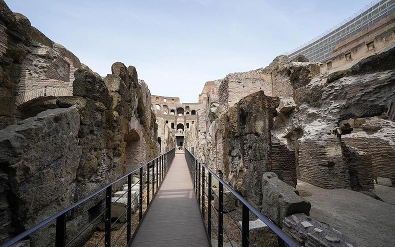 Đấu trường Colosseum mở cửa phần ngầm đón du khách thăm quan -0