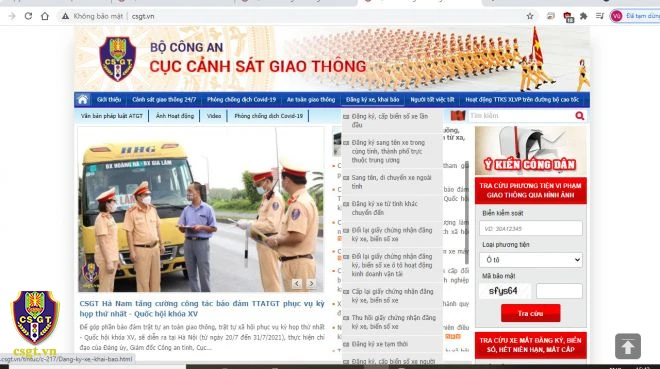 Từ 21/7, người dân có thể làm thủ tục đăng ký, khai báo phương tiện trực tuyến -0