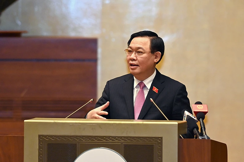 Trao Quyết định, Nghị quyết của Đảng đoàn Quốc hội và Ủy ban Thường vụ Quốc hội về công tác tổ chức -0