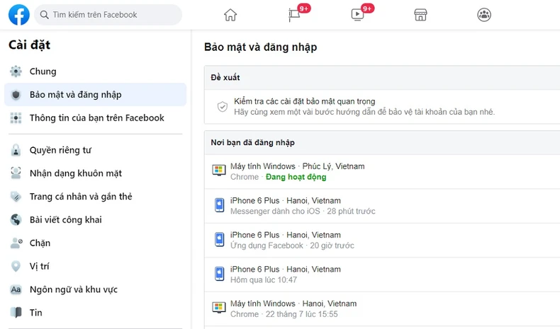 Cách kiểm tra tài khoản Facebook bị người khác đăng nhập -0