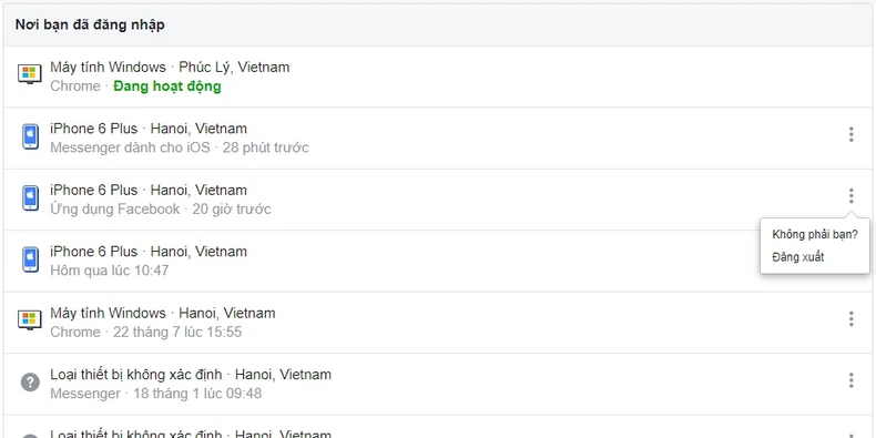 Cách kiểm tra tài khoản Facebook bị người khác đăng nhập -0