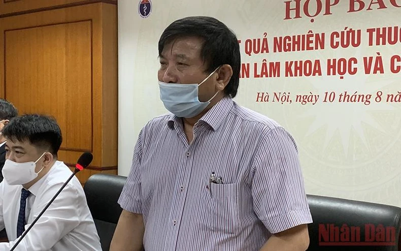 Viện Hàn lâm Khoa học và Công nghệ Việt Nam thông tin về sản phẩm thuốc thử nghiệm Vipder Vir -0