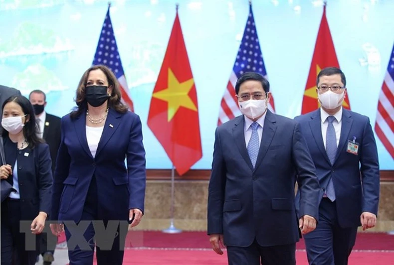 Thủ tướng Phạm Minh Chính tiếp Phó Tổng thống Hoa Kỳ Kamala Harris -0