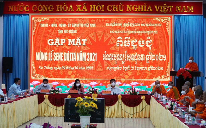 Sóc Trăng gặp mặt sư sãi, cán bộ người Khmer tiêu biểu nhân dịp lễ Sene Dolta -0